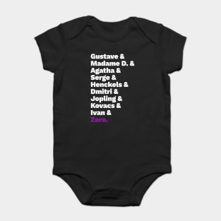 Grand Budapest List Baby Bodysuit